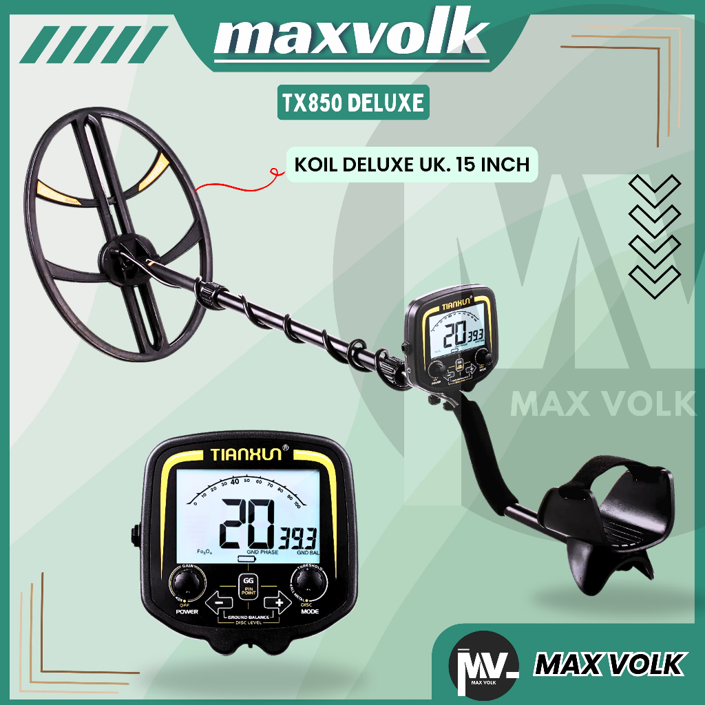 PROFESSIONAL METAL DETECTOR TX850 UNDERGROUND ALAT PENCARI EMAS TX-850 LOGAM TIANXUN