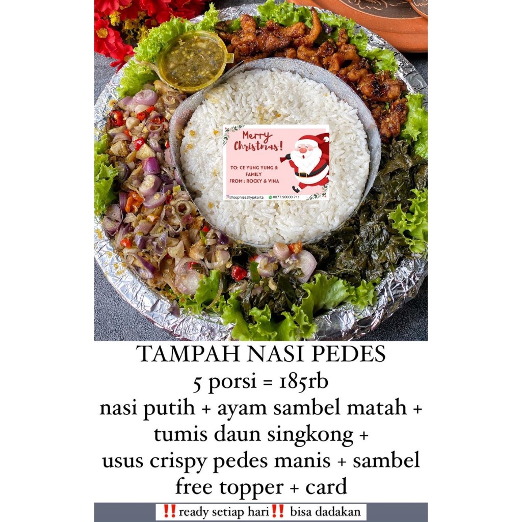 

Nasi Pedes Tampah - Hampers Christmas / Paket Natal Edition - READY