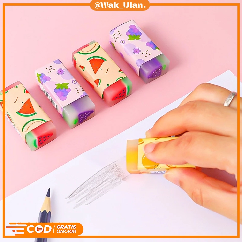 

Penghapus Fruit Lucu / Penghapus Pensil Motif Buah Fruits Eraser / Fruits Eraser / Penghapus Motif Buah Murah