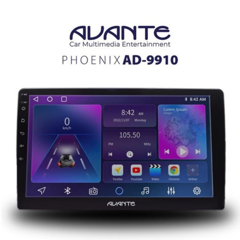 Head Unit Android Avante Phoenix AD 9910 2/32GB