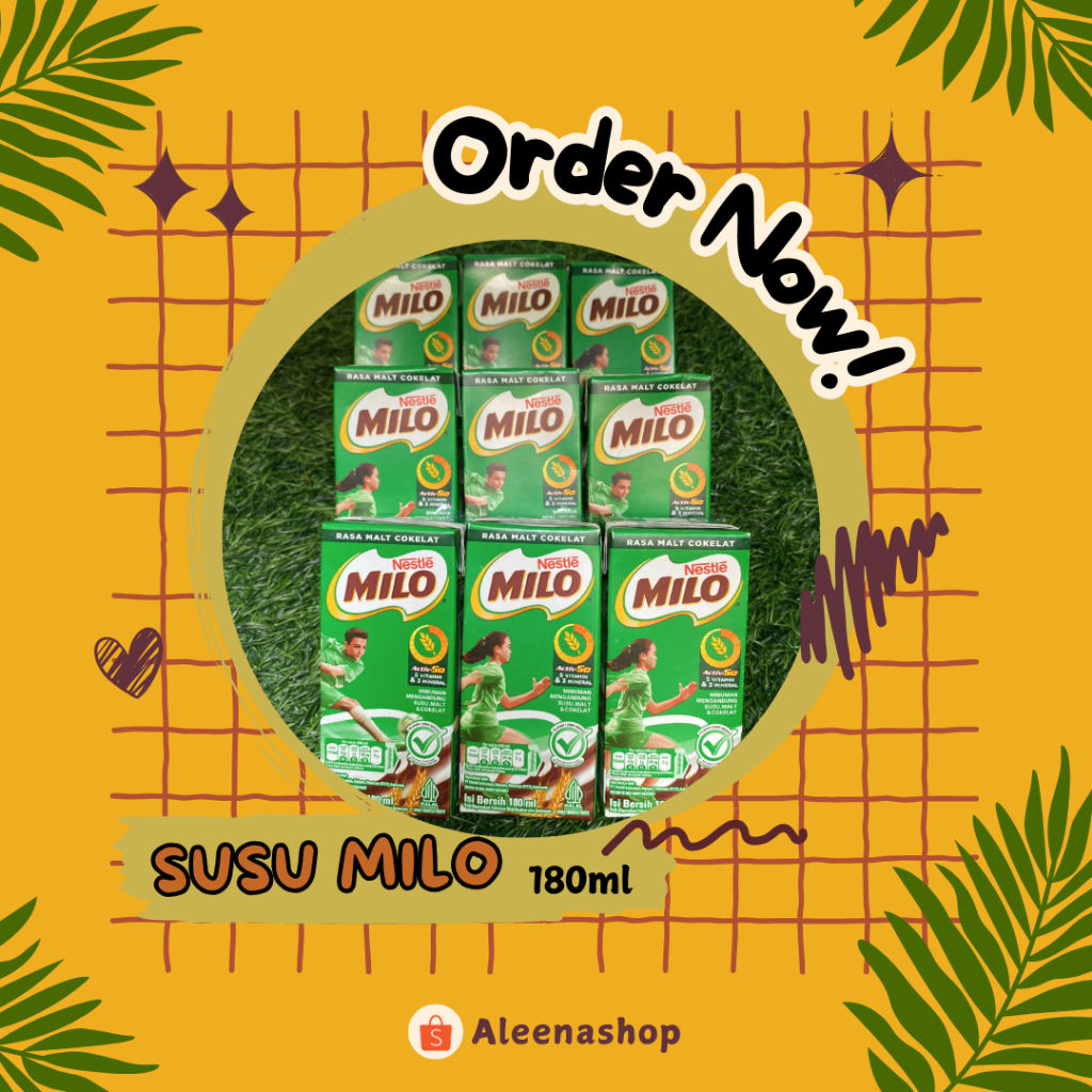 

Susu Milo / Susu UHT Rasa Cokelat | 180ml