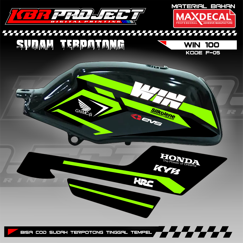 [COD] Stiker WIN 100 striping WIN 100 motor HONDA motor sticker variasi Racing F-05