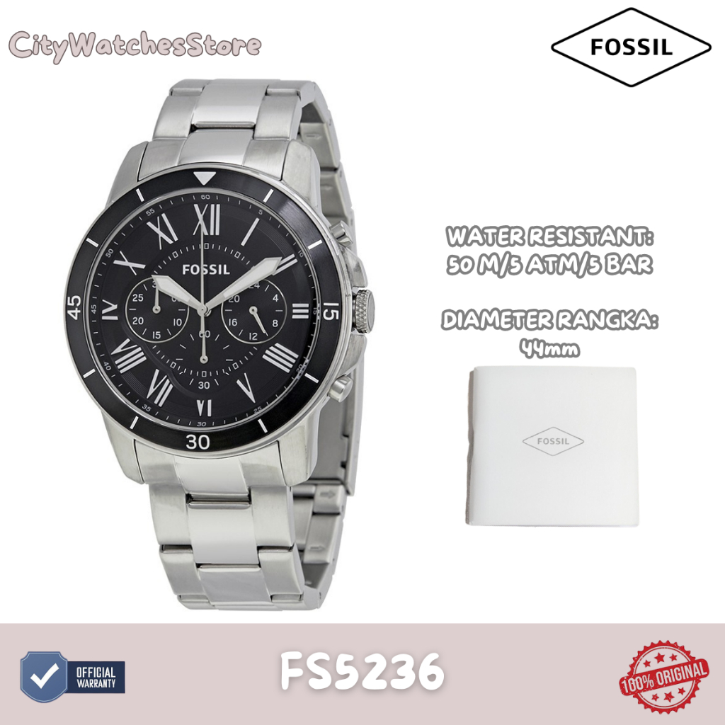 Jam Tangan Pria Fossil Original Bergaransi 1 Tahun Resmi – FS5236 / Jam Ori / Jam Tangan Baru/ Jam T