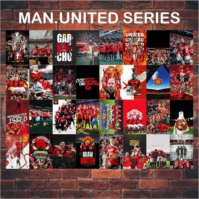 POSTER DINGDING AESTHETIC / POSTER MAN.UNITED / POSTER MU /  POSTER BOLA / MURAH ISI 32 LEMBAR