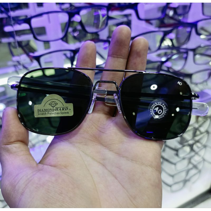 kacamata HITAM AO54 KACA ASLI KACAMATA PRIA