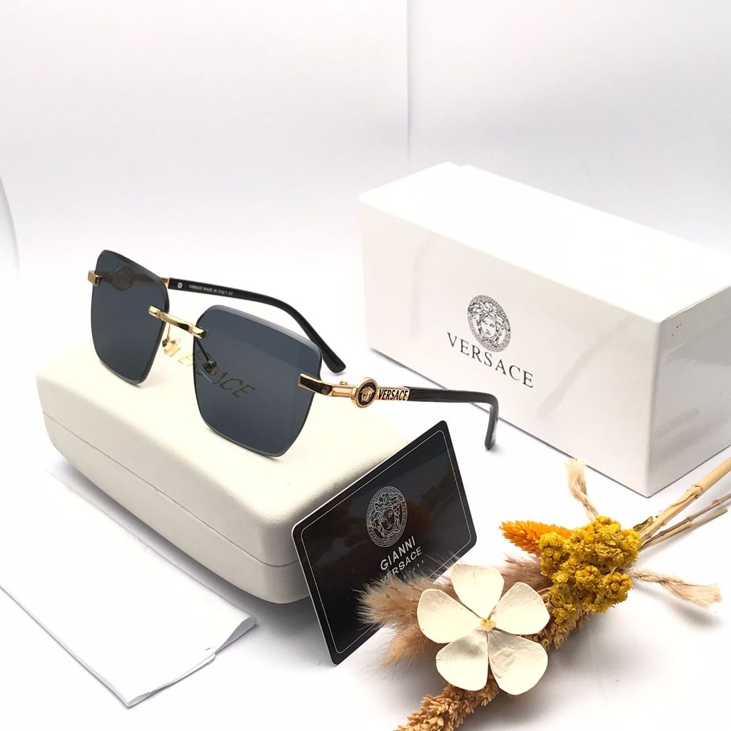 Kacamata Wanita / Kacamata Fashion Hitam Versace 68005 size 57-20-142 Gratis Cairan and Laps