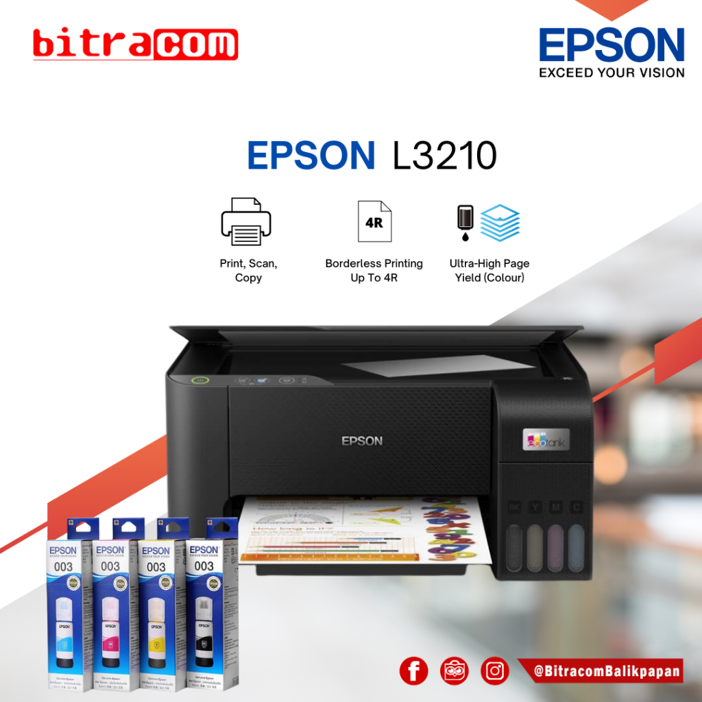 Epson - Printer L3210 - Print, Scan, Copy - Infus