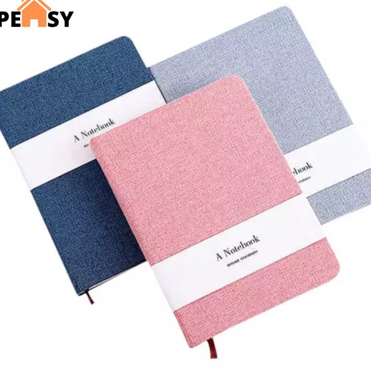 

Ready Stock Buku Catatan Jurnal Diary Aesthetic Notebook Hardcover Linen L71