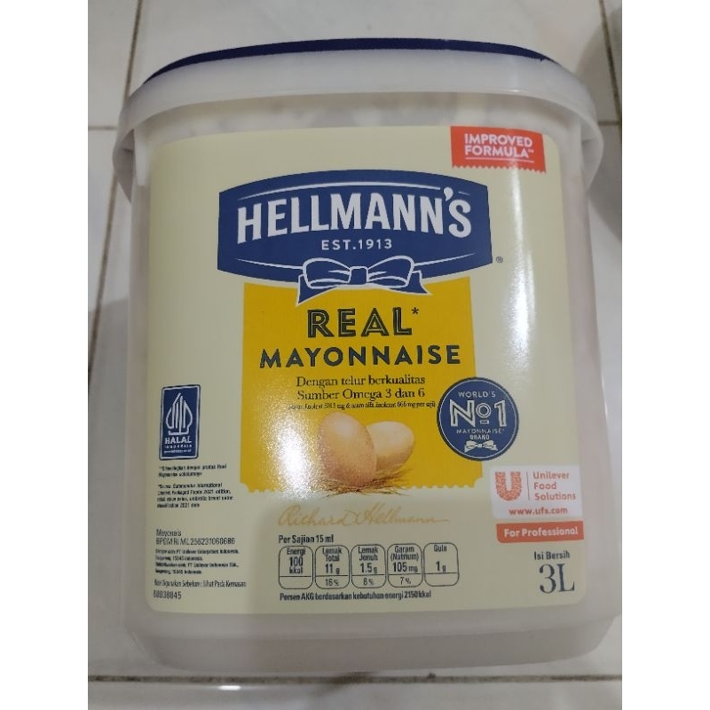 

Hellmann's Real Mayonnaise 3L