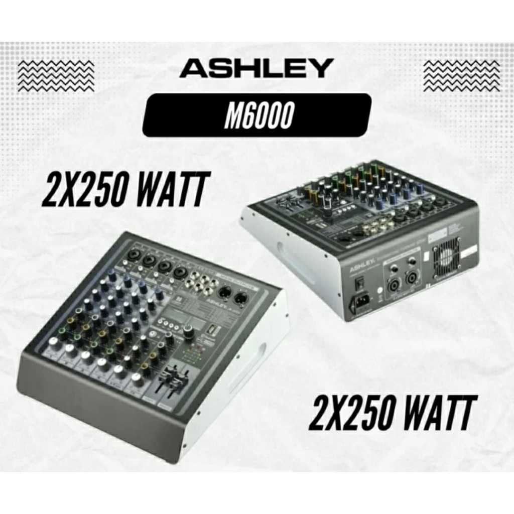 Power Mixer Ashley M6000 Ashley M 6000 Garansi Resmi Original - Ashley M6000