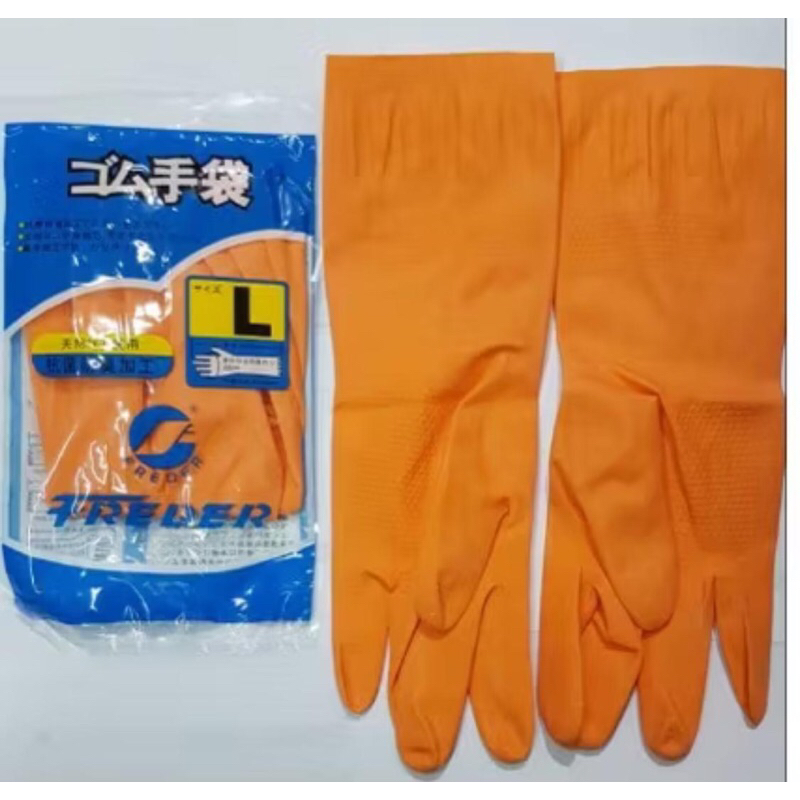 Kaos tangan karet kaos tangan orange sarung tangan gloves latex kaos tangan serbaguna
