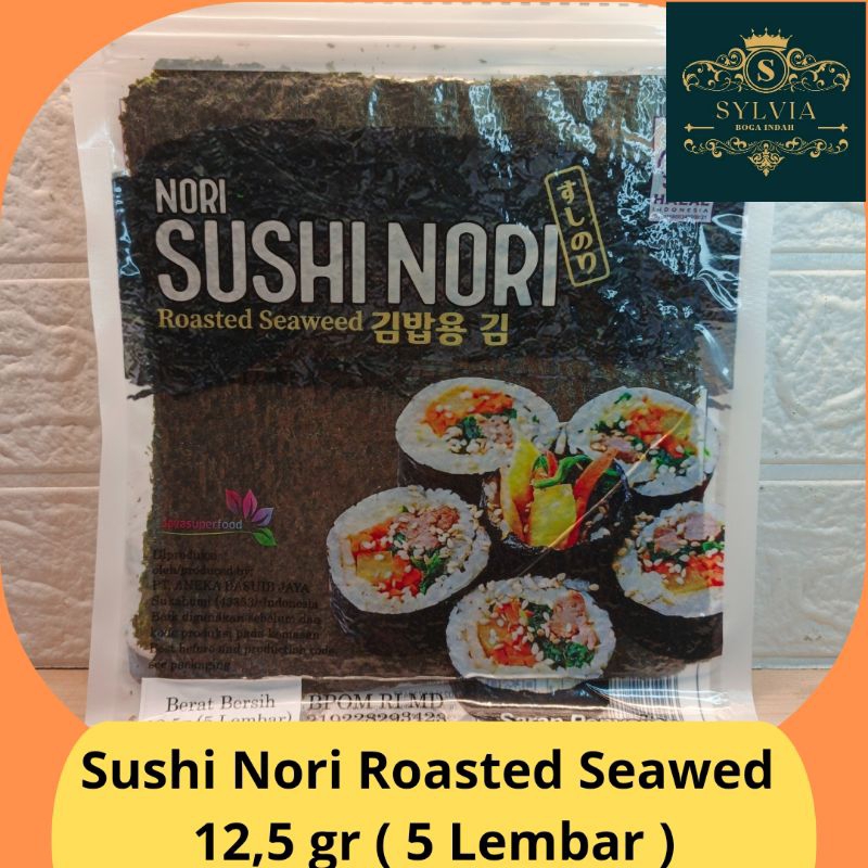 

HALAL Nori Sushi Nori Roasted Seaweed 12,5 gr ( 5 Lembar )