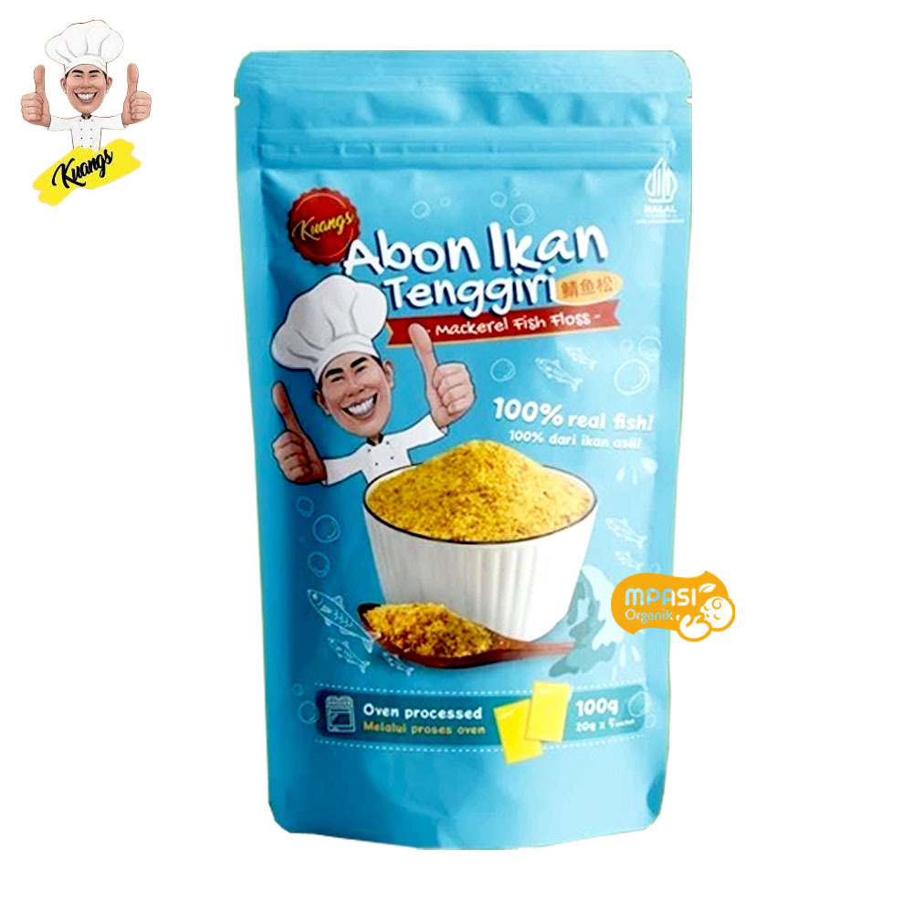 

Kuangs Abon Ikan Tenggiri Oven Mackerel Fish Floss 100% Real Fish 100g / Mpasi Bayi / Makanan Bayi