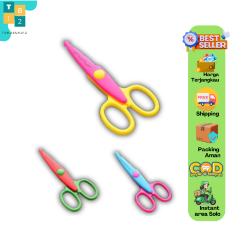 

Gunting Gerigi Premium Gelombang Serbaguna Pola Bentuk Pemotong Paper Scissors Kertas- Shif No. 1625