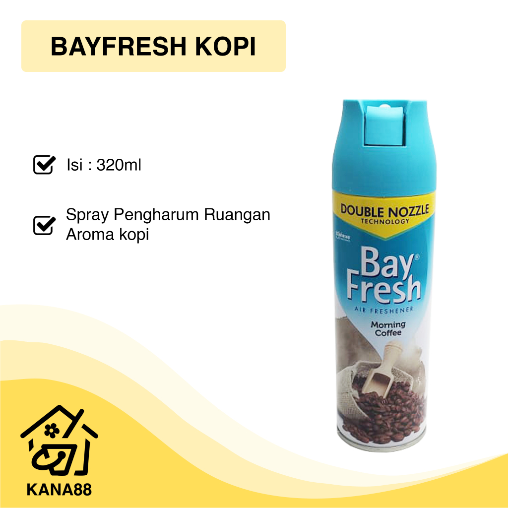 Bayfresh Kopi 320ml Pengharum Ruangan Spray Semprot Air Freshner