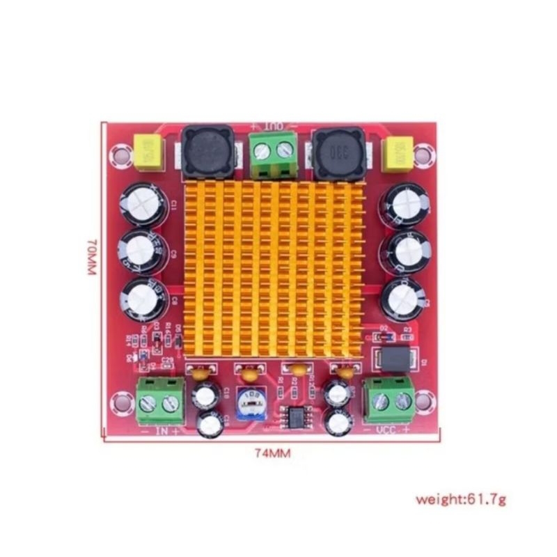 TPA 3116 original,mono 150 watt,XHM544 power amplifier class D