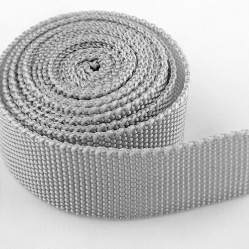 Tali webbing warna Silver / Tali Webing 2.5 cm Tebal Kuat/ Tali Sling / Tali Webbing / Pita Bisban /