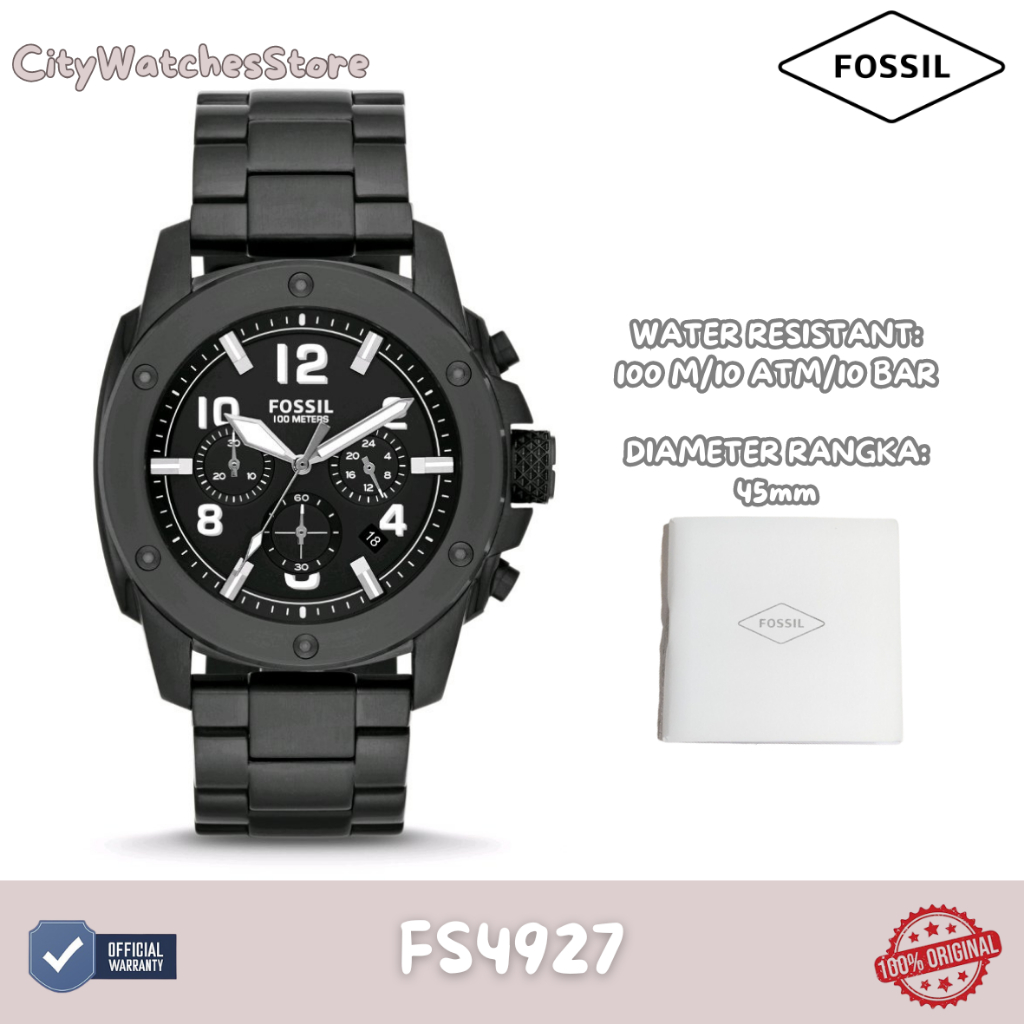 Jam Tangan Pria Fossil Original Bergaransi 1 Tahun Resmi – FS4927 / Jam Ori / Jam Tangan Baru/ Jam T