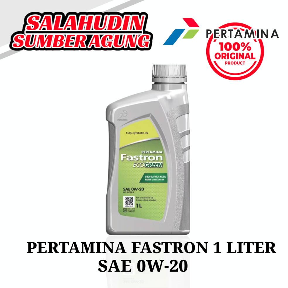 Oli Pertamina Fastron EcoGreen 1 Liter Sae 0W-20 Jamin 100% Original
