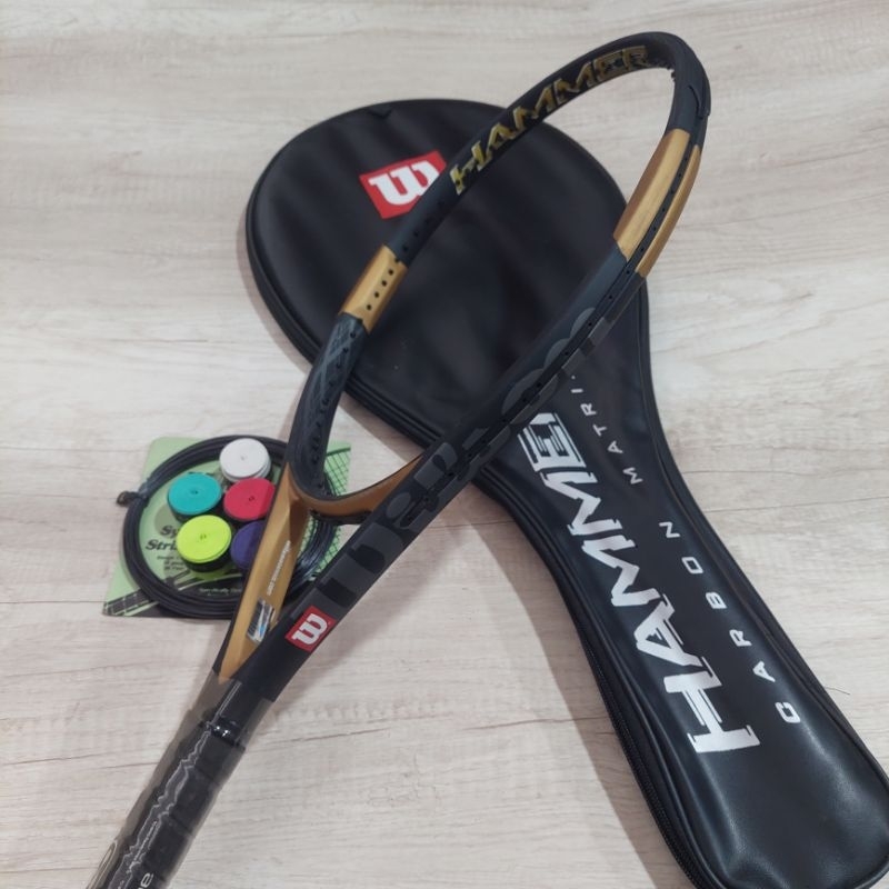 RAKET TENIS WILSON HAMMER 5 CARBON MATRIX SIAP PAKAI