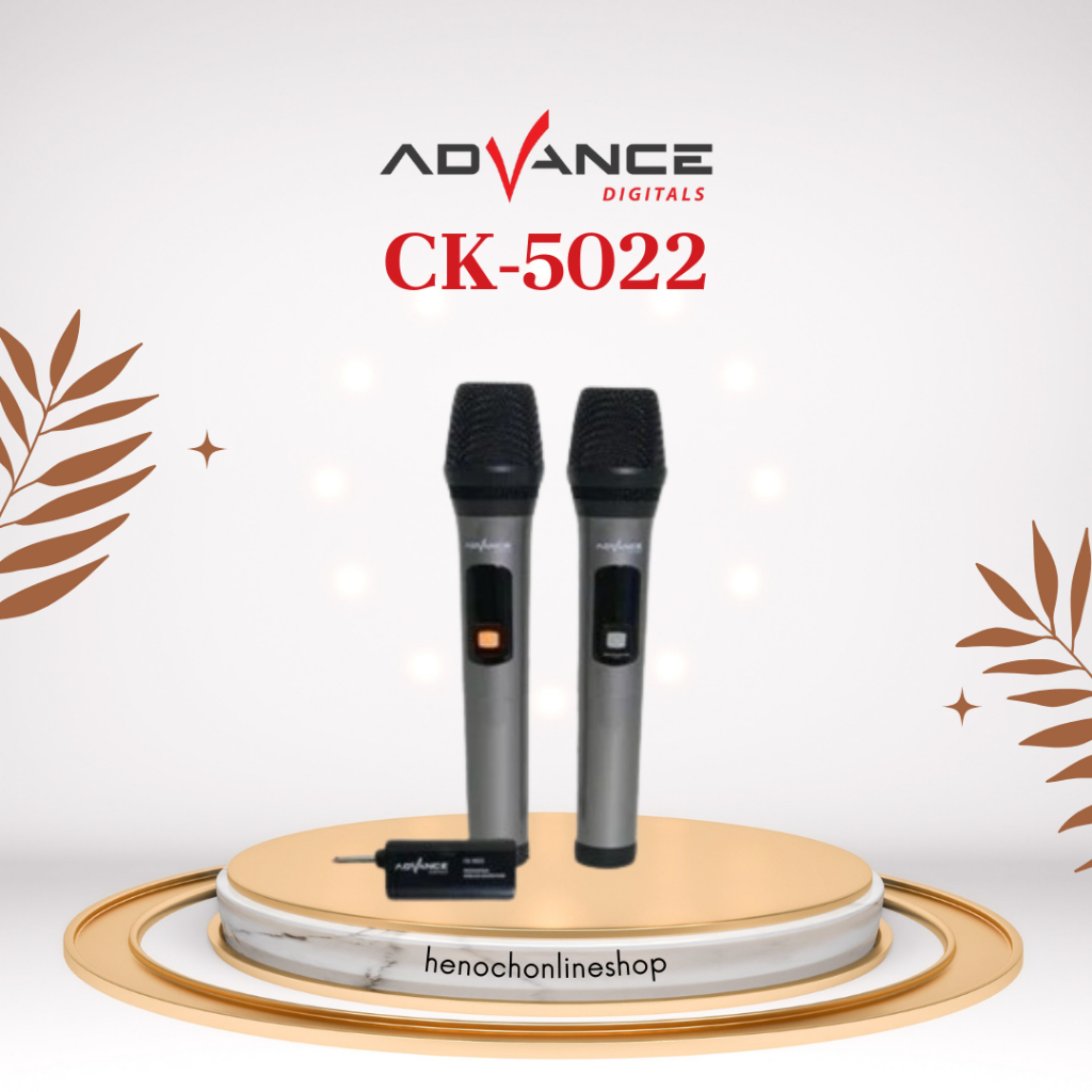Mic Wirles 2 mic Advance CK5022 CK-5022