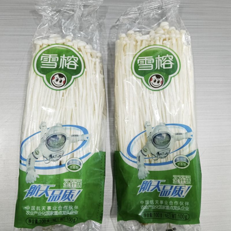 

JAMUR ENOKI 100GR / MUSHROOM ENOKI / ENOKI