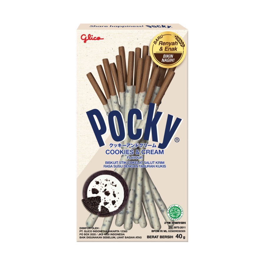 

Pocky Cookies N Cream Stick Regular Size 40gram