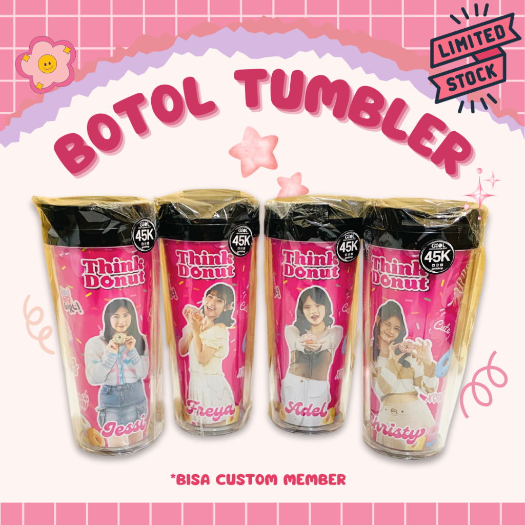 BOTOL TUMBLER JKT48 THINK DONUT STANDART STARBUKCS | Botol JKT48