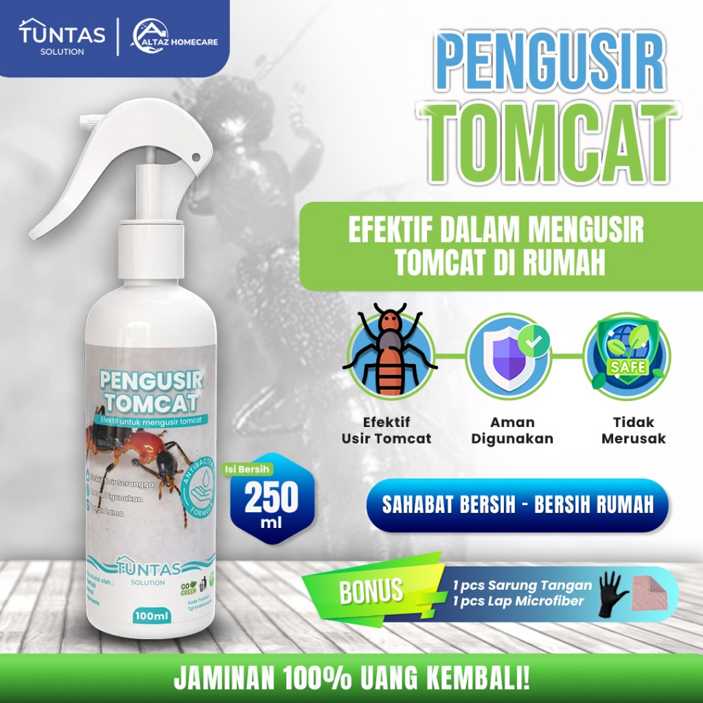 TUNTAS Pembasmi Tomcat Anti Hama Pengusir Serangga Tomcat Paling Ampuh Dalam Rumah 250ml