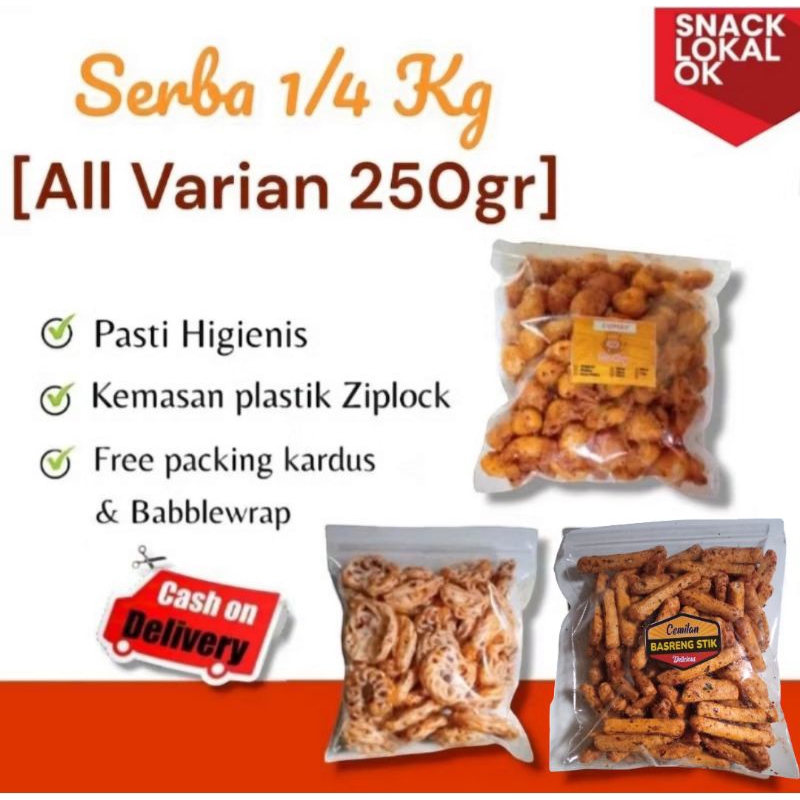 

Cemilan Snack Kiloan Serba 250 Gram