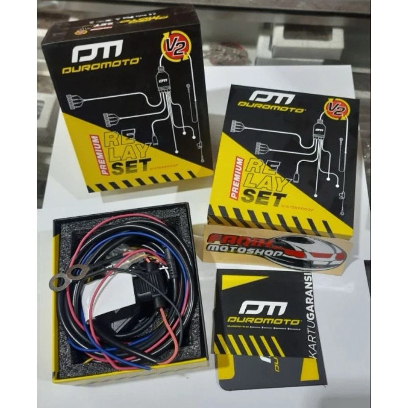 Duromoto Relay - Relay Set Lampu Tembak -Kabel Relay