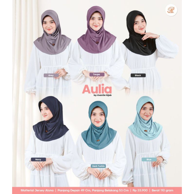 Jilbab Aulia rivantie/Bergo instan/jilbab sport