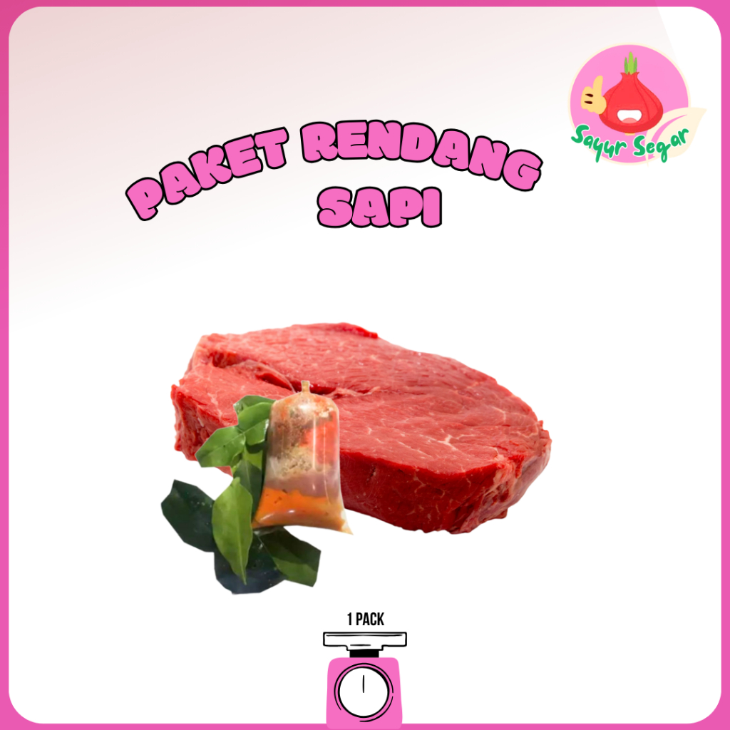 

Sayur Segar - Paket Daging Sapi Segar Plus Bumbu Rendang GIling