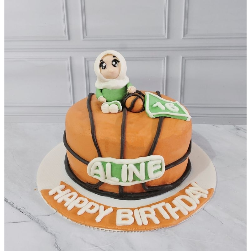 

kue ulang tahun basket 18cm