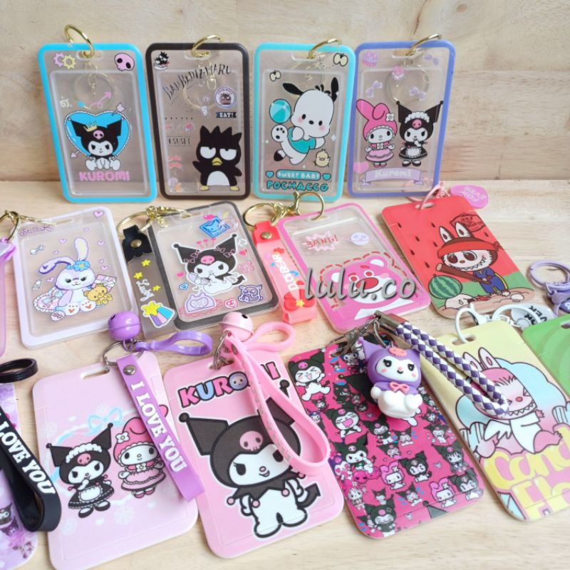 

id name tag ada gantungan (TIDAK ADA TALI PANJANG) kuromi badtzmaru pochacco stella lou lotso cinnamoroll labubu