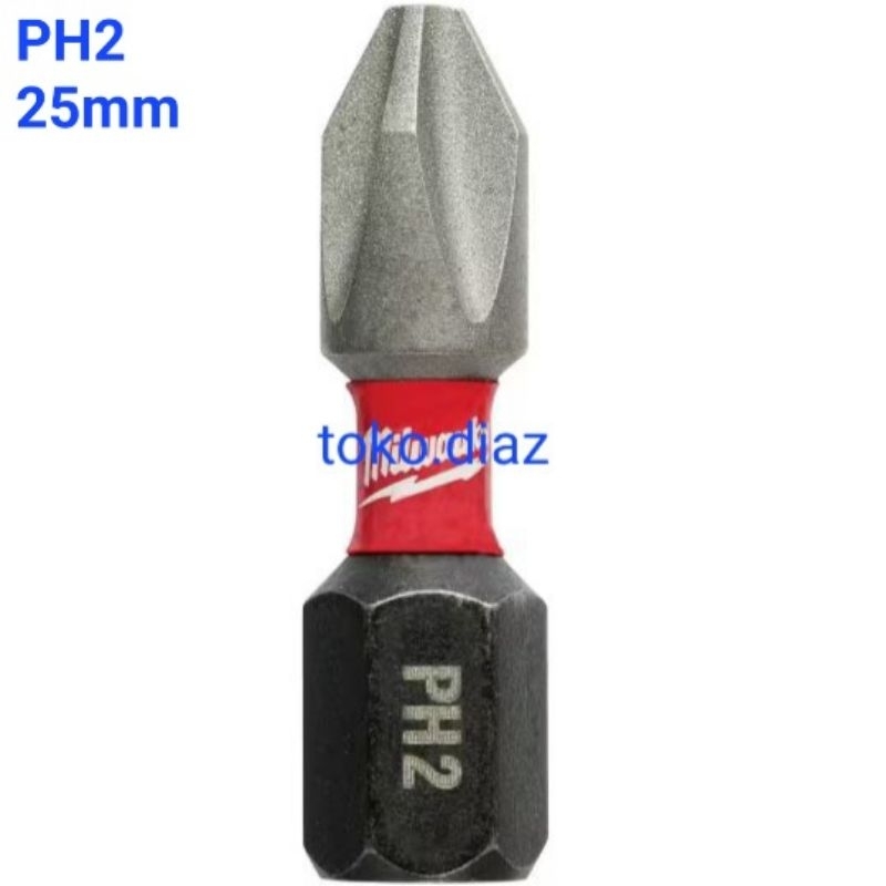 Mata obeng Milwaukee PH2 / panjang 25mm