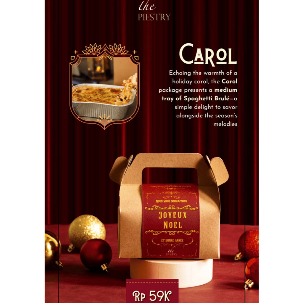 

Carol Spaghetti Brulé Medium Size Christmas Hampers / Hampers Natal Mewah