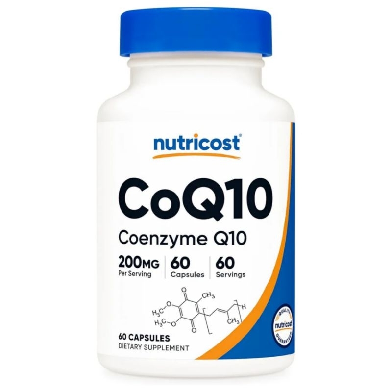 Nutricost CoQ10 200mg 200 mg 60 Capsules Coenzyme Q10 ORIGINAL