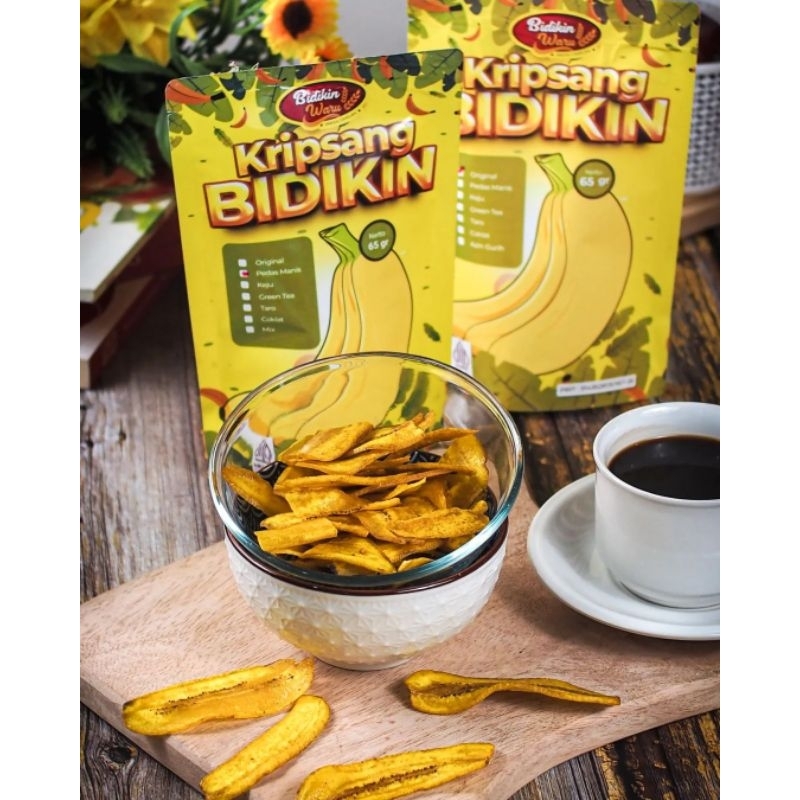 

Kripik Pisang Bidikin Rasa Pedas Manis