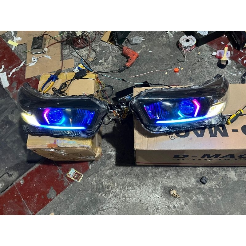 Paketan Headlamp Honda Mobilio 2018-2024 full RGB padlepop Proji BILED