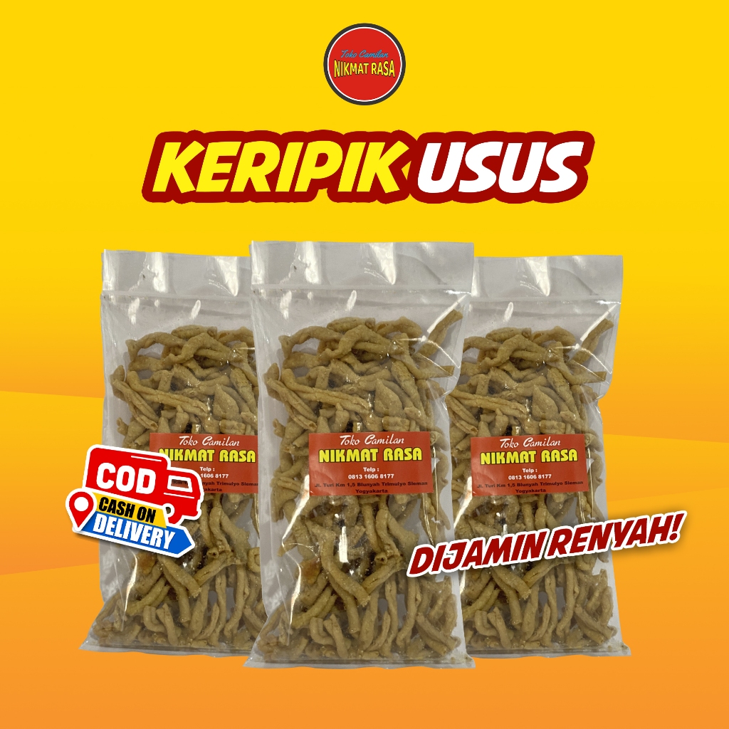 

Keripik Usus 250g Snack Kiloan Enak Murah