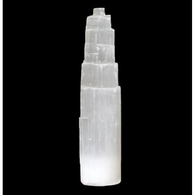 Tower Selenite Natural