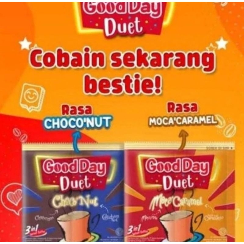 

Good Day Kopi Instan 3 in 1 Duet Isi 5 Sachet