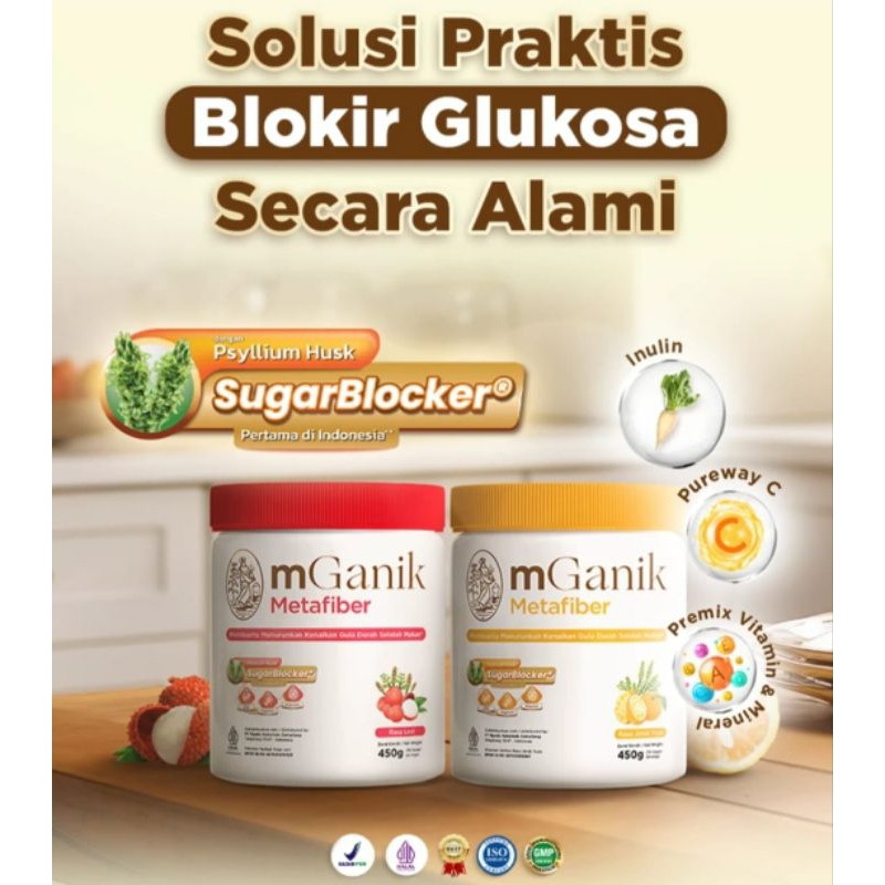 

Metafiber mganik 450gr minuman serat untuk diabetes/gula darah