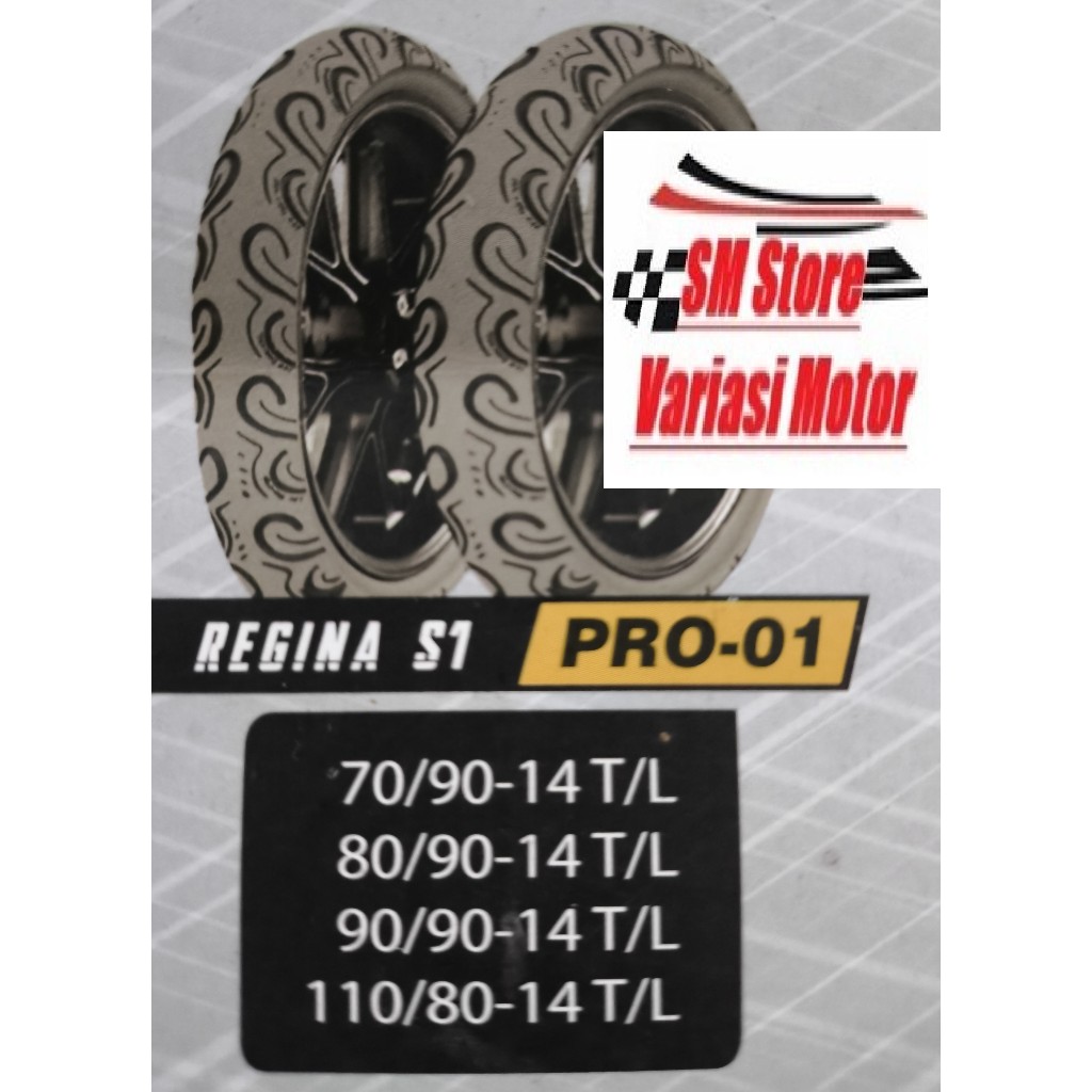 BAN ASCENDO REGINA S1 PRO-01 RING 14 MATIC 70/90-14 80/90-14 90/90-14 110/80-14 TUBLES TUBLESS