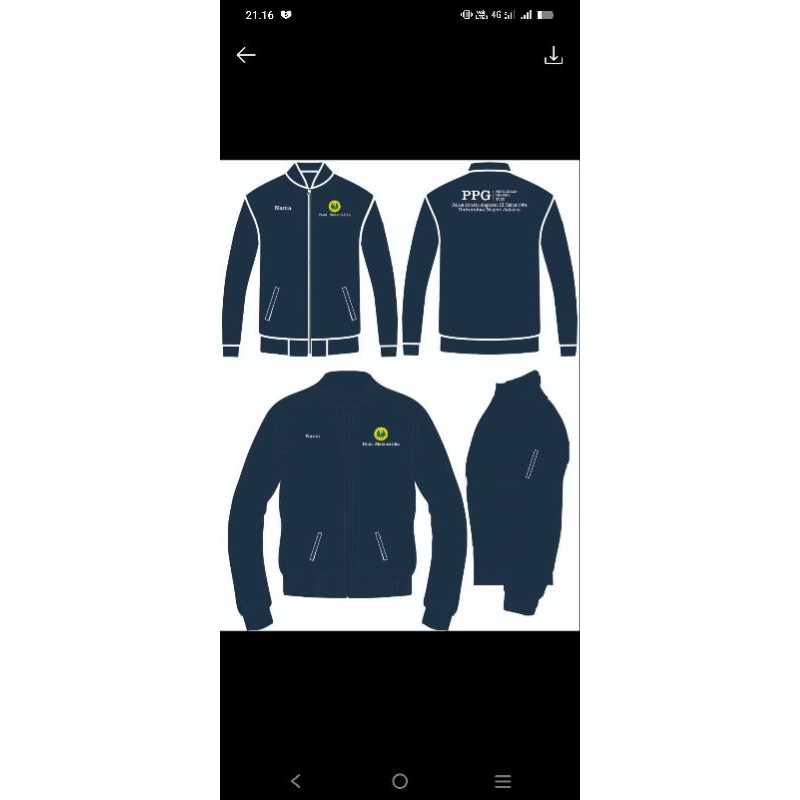 Jaket PPG UNJ Jaket Universitas Negeri Jakarta