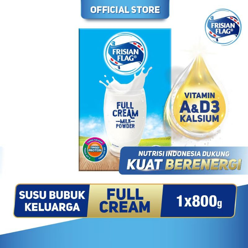 

Frisian Flag Full Cream 800g - Susu Bubuk Kebutuhan Kalsium Keluarga