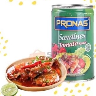 

Sarden/Pronas sarden 425g/sarden saus tomat 425g exp2026