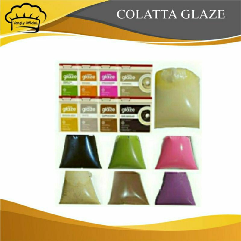 

COLATTA GLAZE Toping Donat / Olesan Donat Repack 250gr - BEST SELLER - GOOD QUALITY