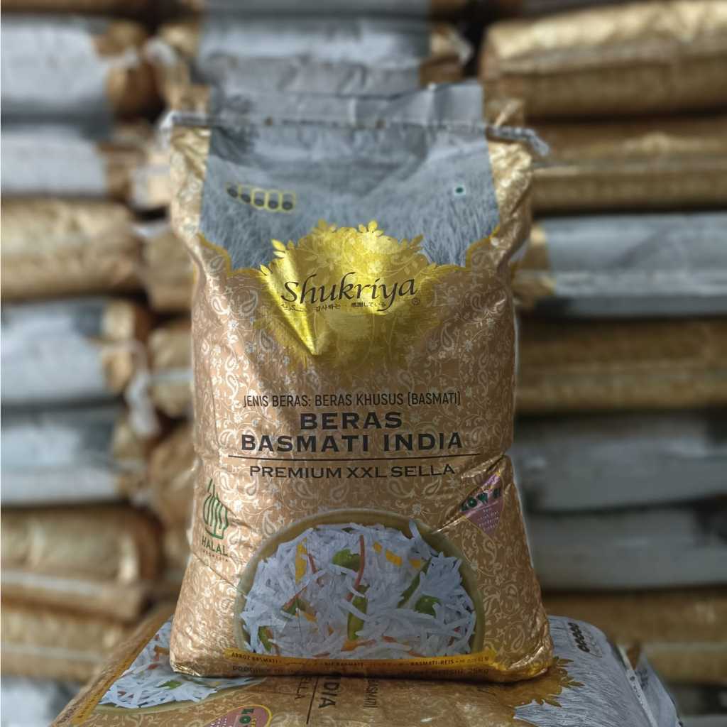 

Beras Basmati India - Shukriya Premium Sella XXL Kemasan 25 Kg